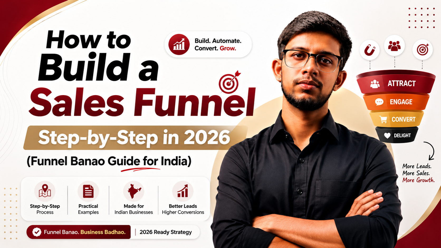 How to Build a Sales Funnel Step-by-Step in 2026 — Funnel Banao Guide for India by Kishan Chaudhari